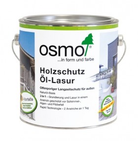 Защитное масло-лазурь с эффектом серебра OSMO Holzschutz Ol-Lasur Effekt