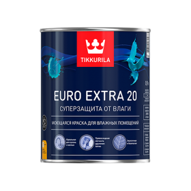 Моющаяся краска для влажных помещений Тиккурила Евро Экстра 20 - Tikkurila Euro Exstra 20