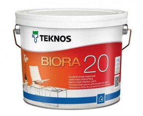 Полуматовая краска для стен Текнос Биора — Teknos Biora 20