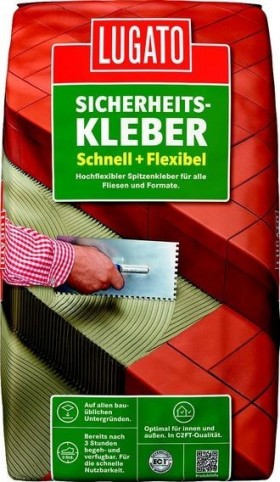 Клей для плитки Lugato Sicherheitskleber Schnell+Flexibel
