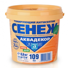 Антисептик Аквадекор Сенеж Аквадекор Орех, 0.9 кг