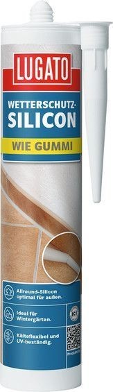Атмосферостойкий силиконовый герметик Lugato Wie Gummi Wetterschutz